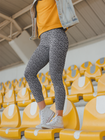Cute Youth Dog Leggings: Pawprint with Hearts