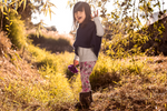 Kids Pink Camouflage Pawprint and Bone Leggings