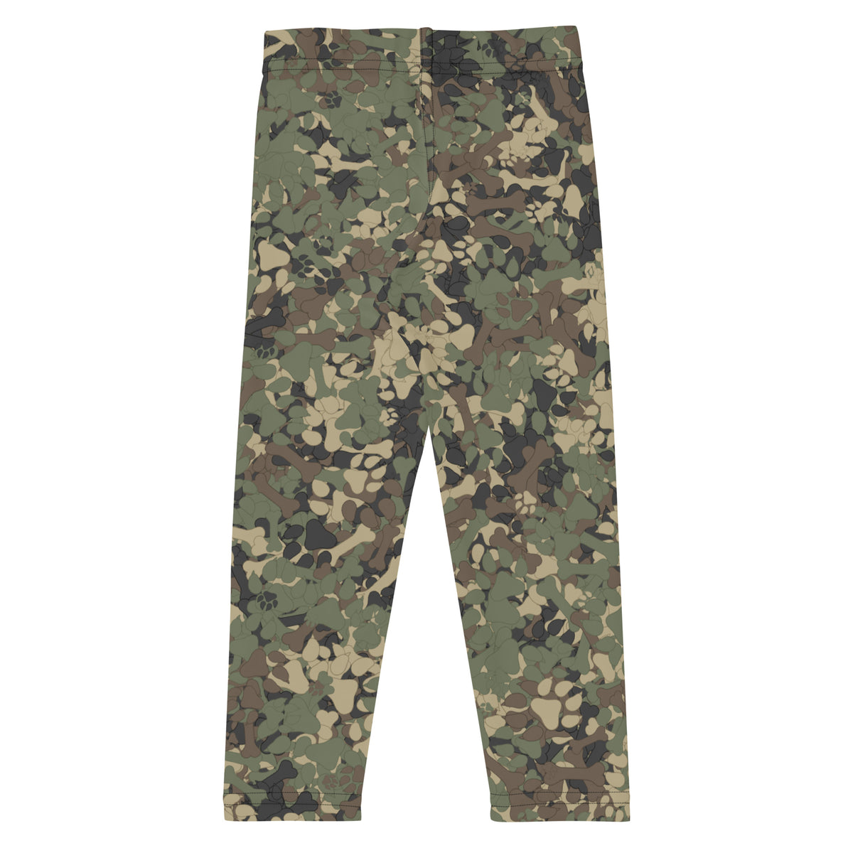 Green camouflage leggings for kids
