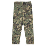 Green camouflage leggings for kids
