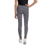 Cute Youth Dog Leggings: Pawprint with Hearts