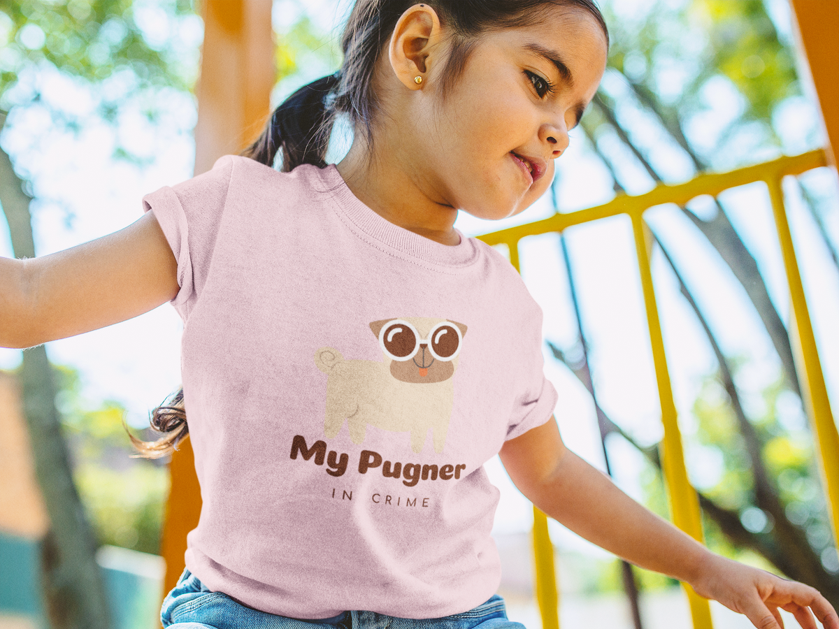 Fun Dog Shirts for Kids: My Pugner In Crime