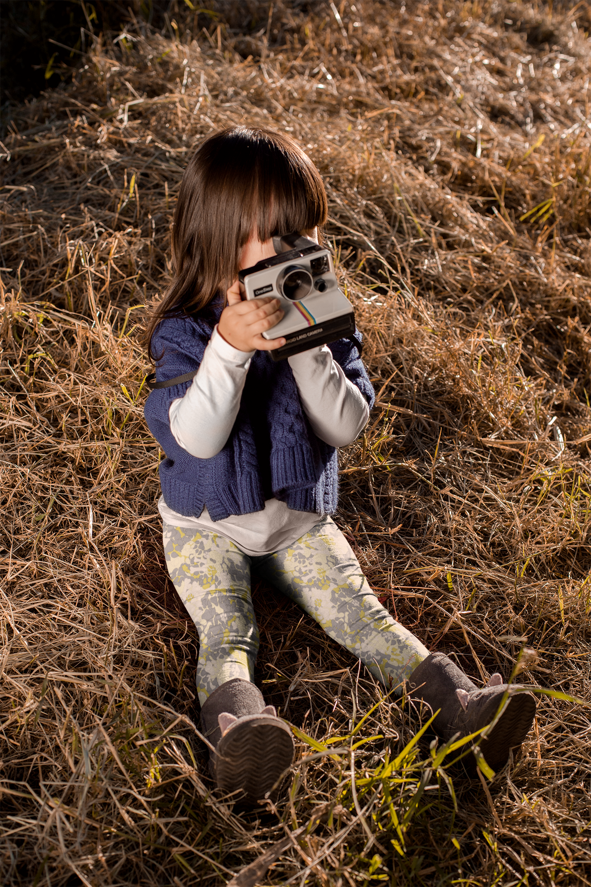 Yellow camo legging for kids