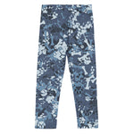 Kids blue camo leggings