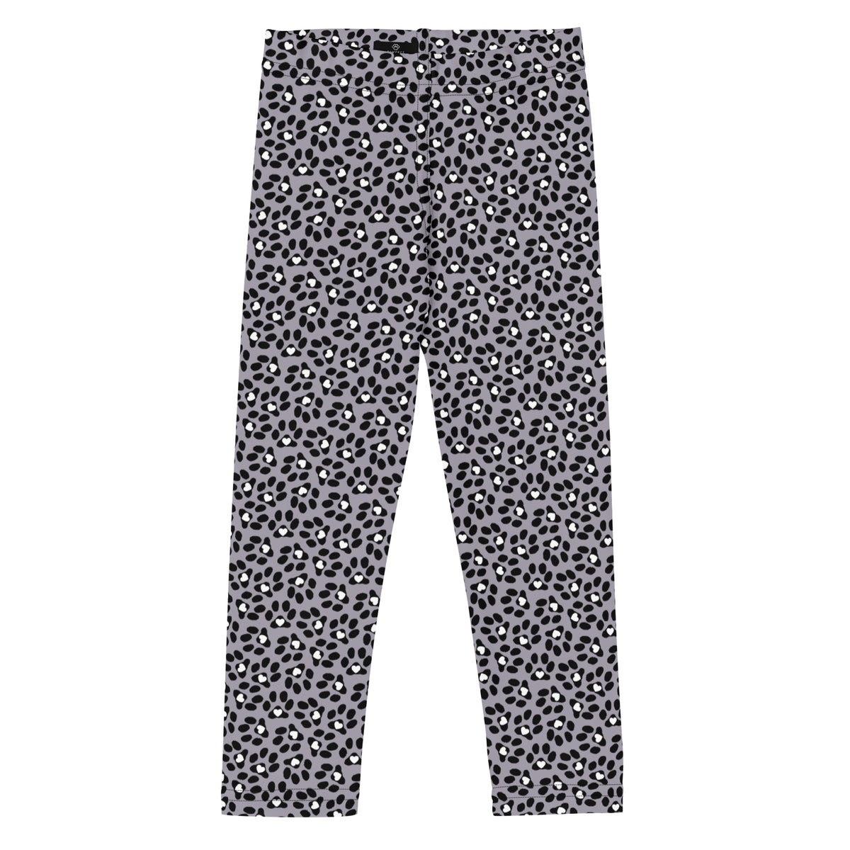 Cute Kid Dog Leggings: Pawprint with Hearts