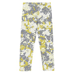 Kids Yellow Camouflage Pawprint and Bone Leggings