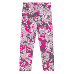 Youth pink camo leggings