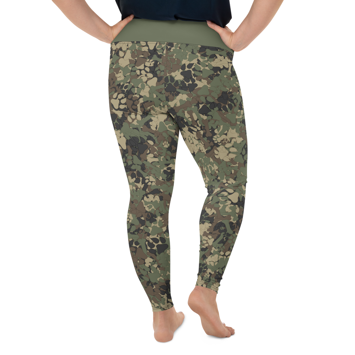 Plus size camo legging