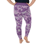 Purple leggings in plus size