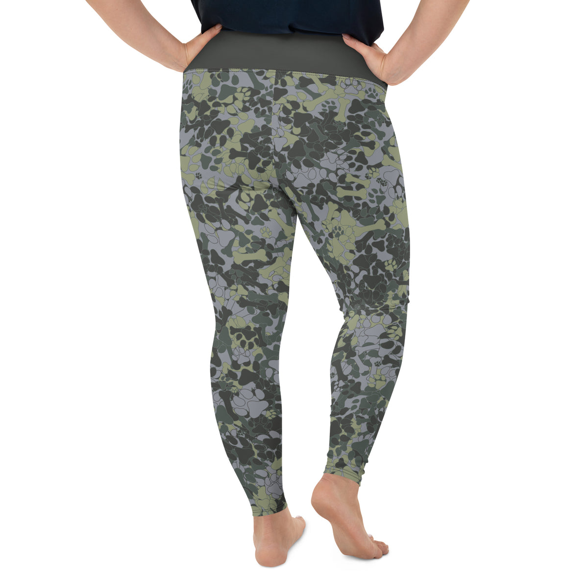 Plus size patterned leggings