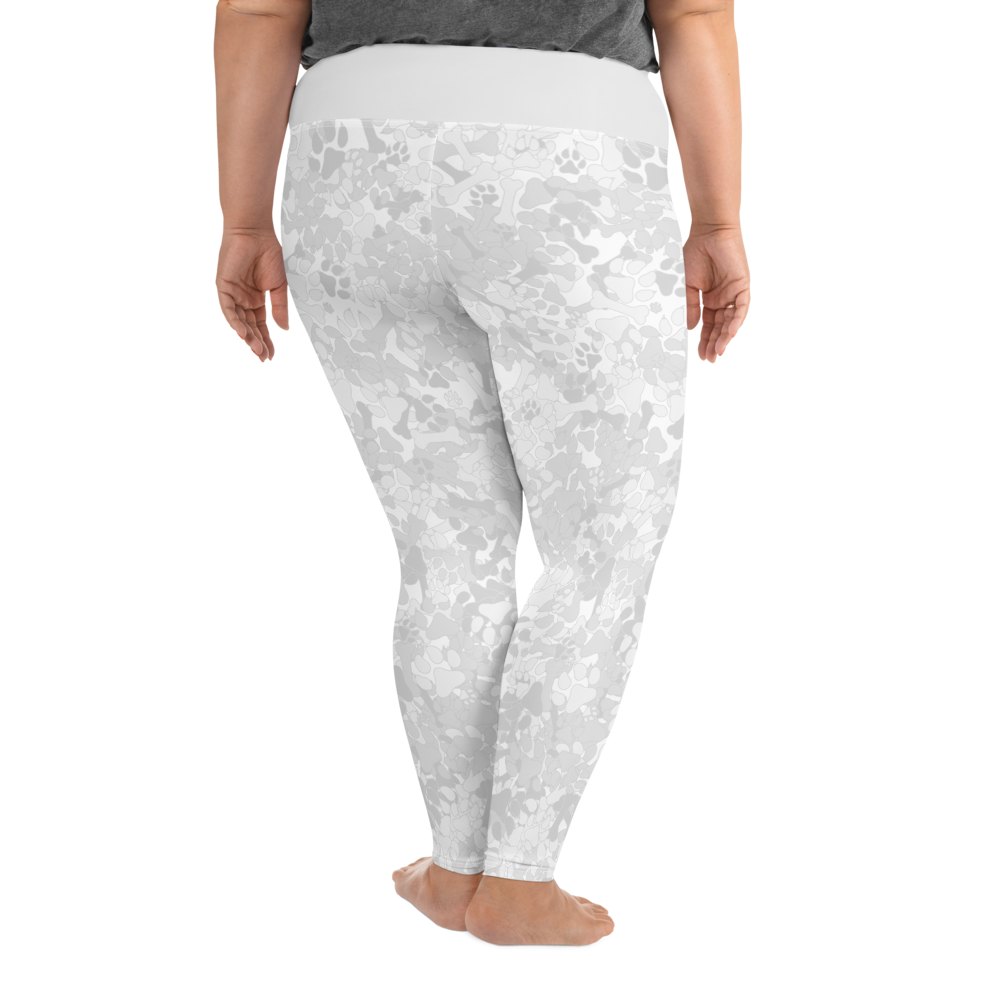 White leggings in plus sizes