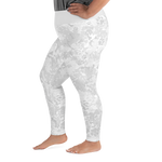 Leggings in plus sizes in white