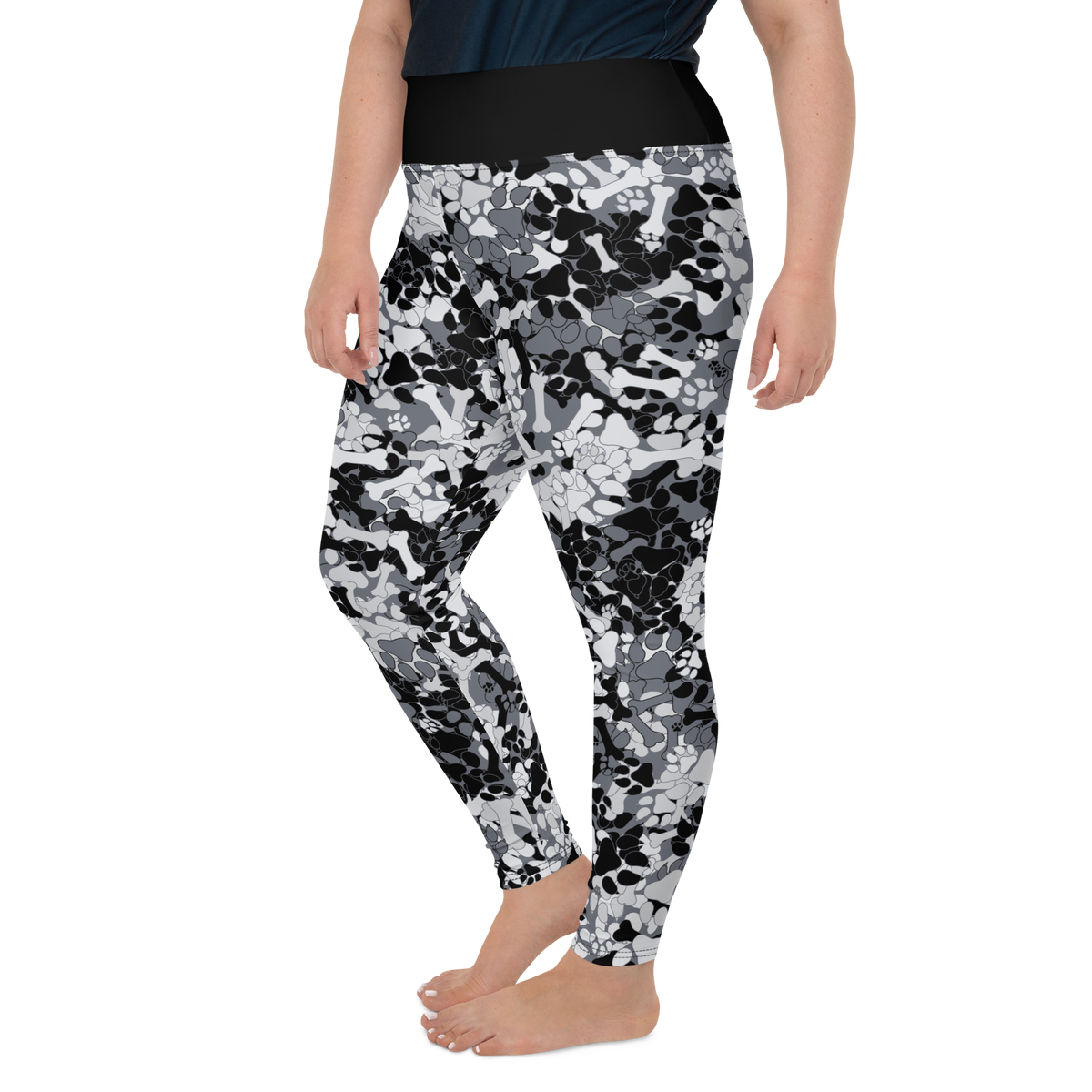 Camouflage leggings plus size