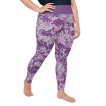 Plus size purple leggings