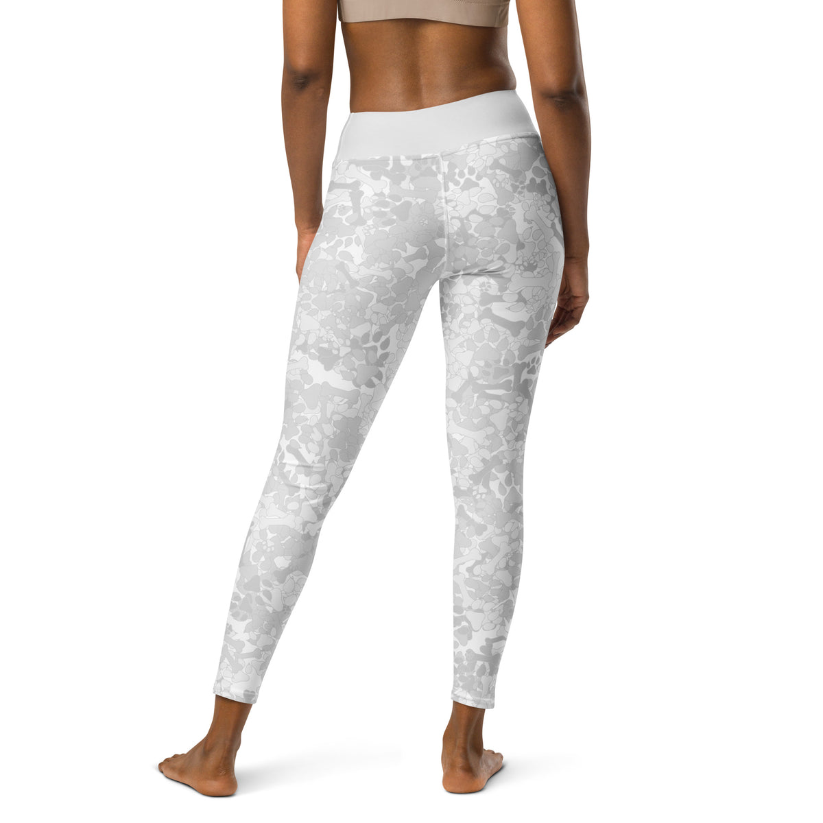 White camo leggings