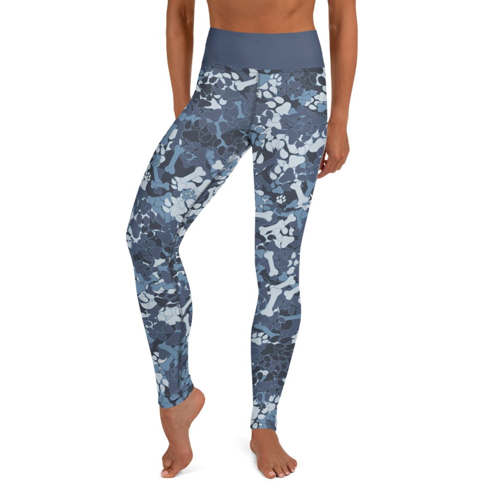 Blue camo leggings