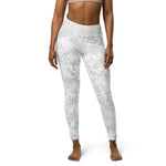 White camo yoga pants