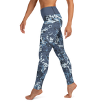 Camouflage Blue Paw Print Leggings