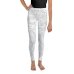 White camo leggings for youths