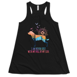 Women’s Dog Tank Tops: I Am Never Lost With My Dog By My Side