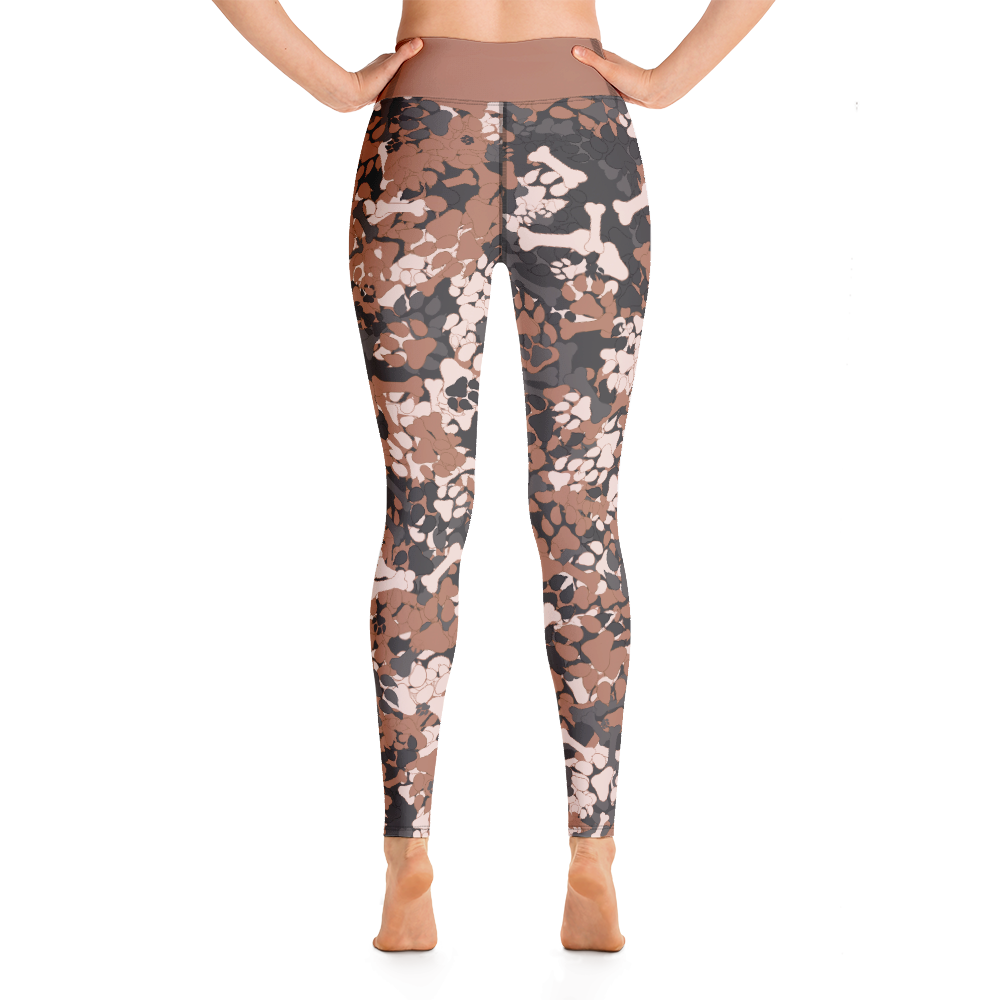 Peach camo leggings